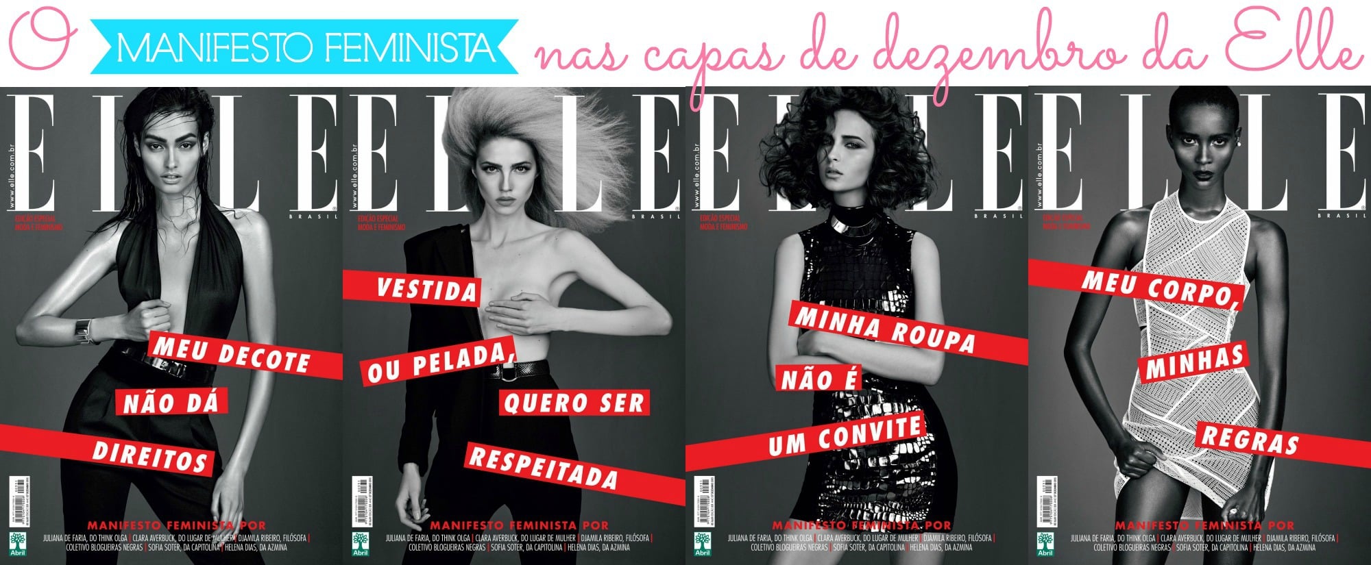 capas Elle dezembro 2015 edit