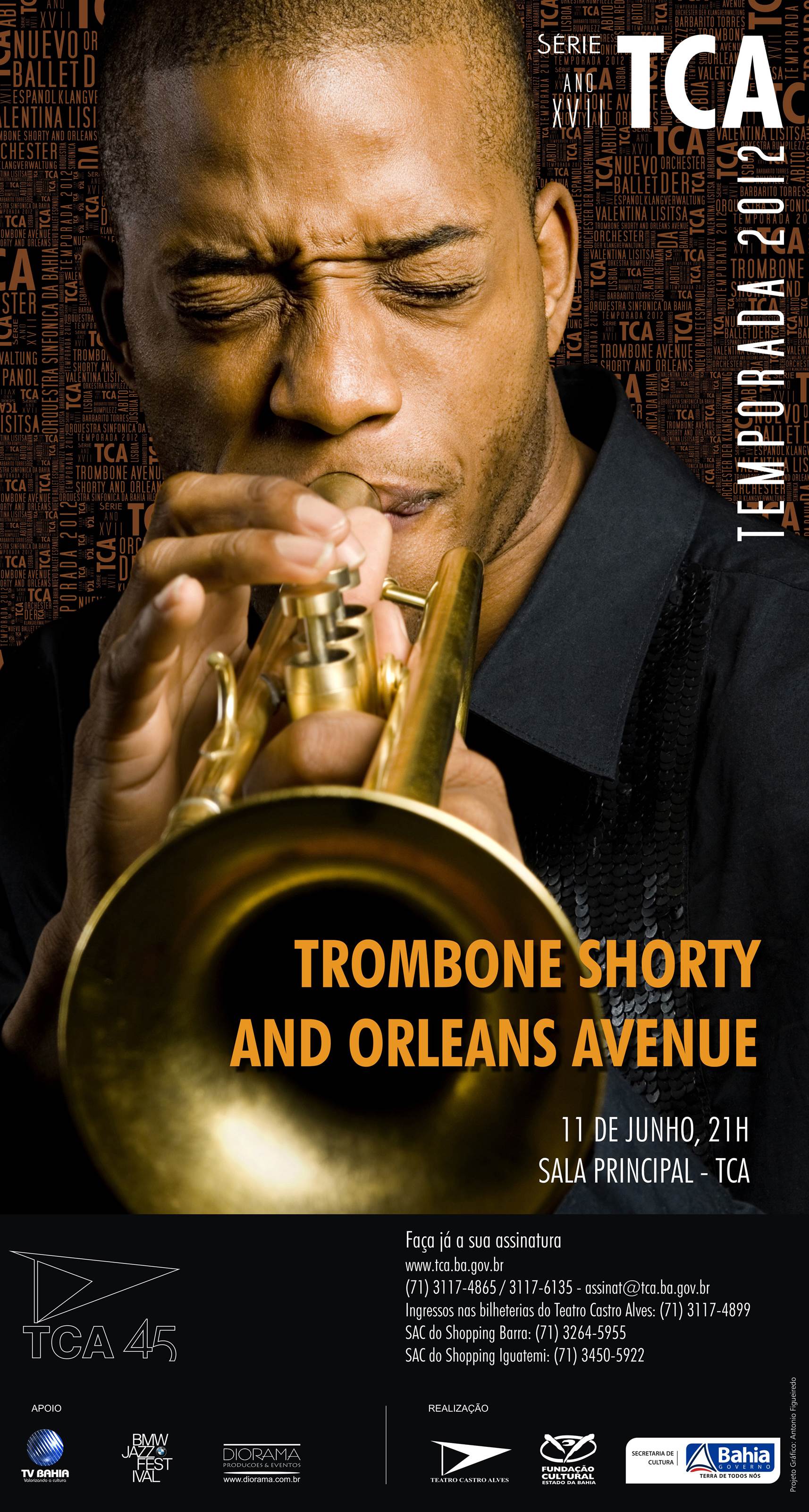 Mostra TCA EM CARTAZ_Trombone Shorty_SÉRIE TCA 2012 - Por Antonio Figueiredo