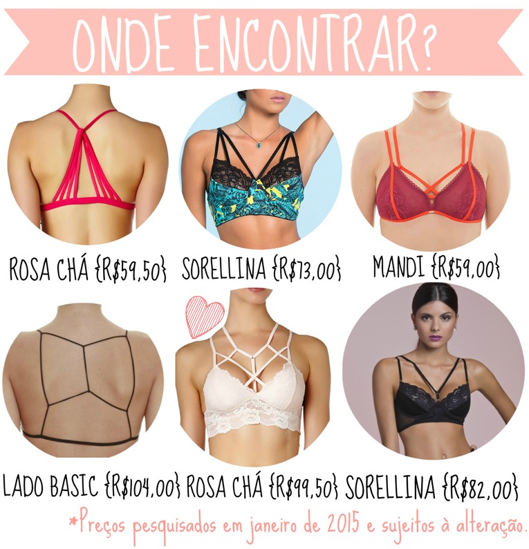 onde encontrar strappy bra