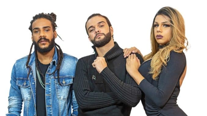 A linha de frente da banda Tio Barnabé